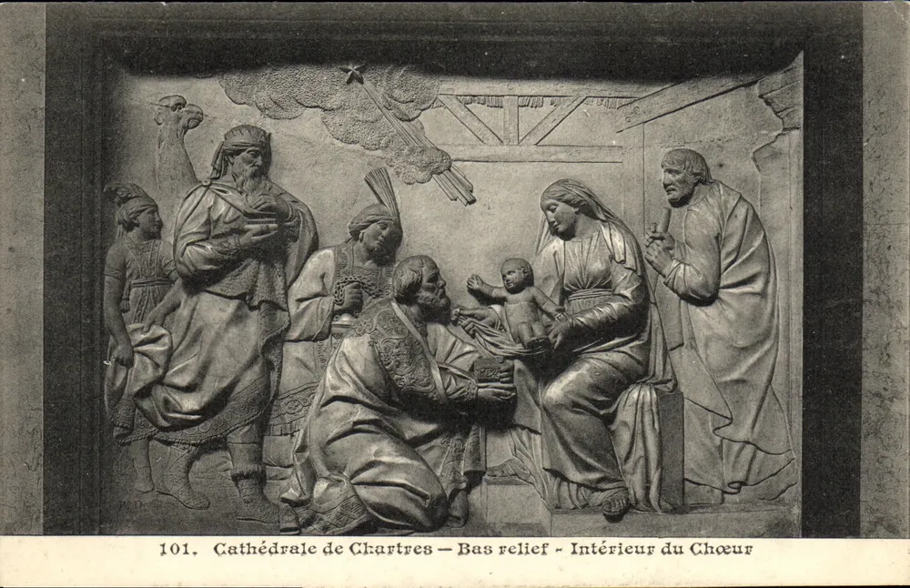 Catedral de Chartres — Bas-relief — Interior do Coro — n°101 - Frente