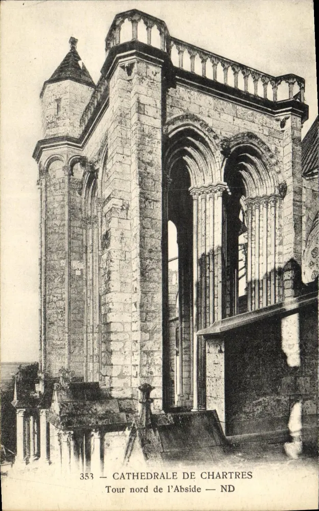 Chartreser Kathedrale — Nordturm der Apse — ND - Vorderseite