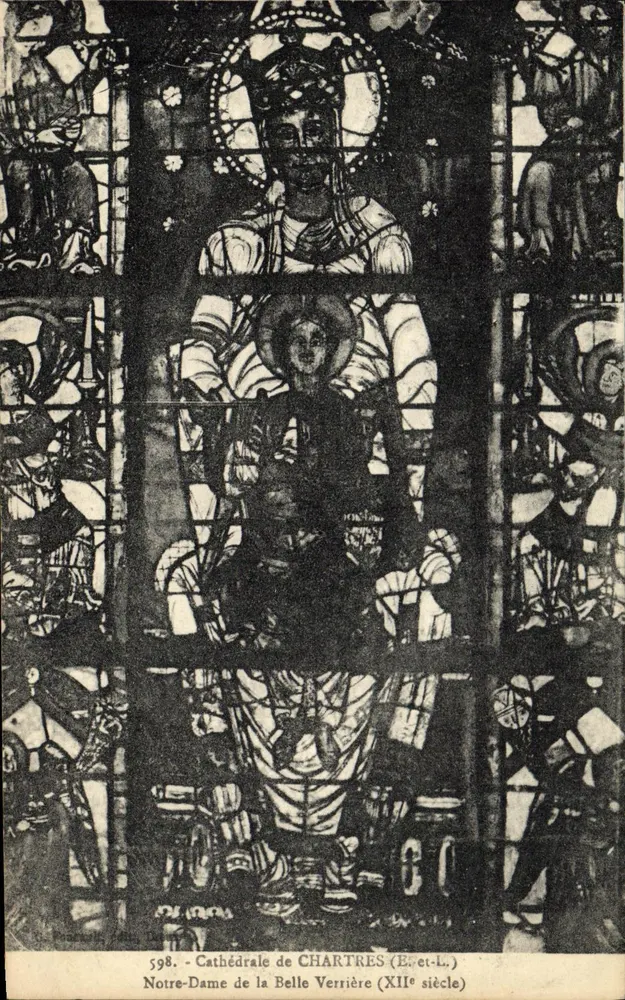 Kathedrale von Chartres — Notre-Dame de la Belle Verrière (12. Jahrhundert) — n°598 - Vorderseite