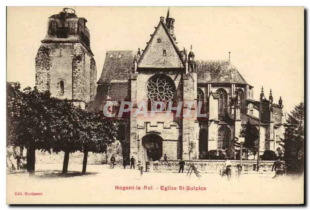 Nogent-le-Roi - Igreja de São Sulpício — Editor Morisseau - Frente