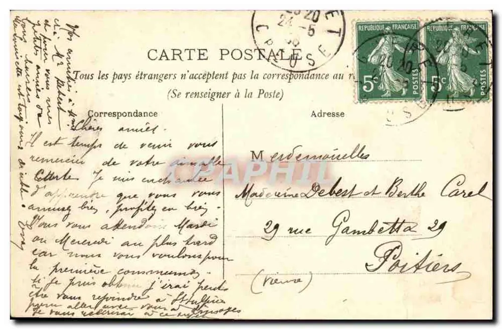 CROZANT (Creuse) — Pont Charreau — editor anônimo, n° 369 - Verso