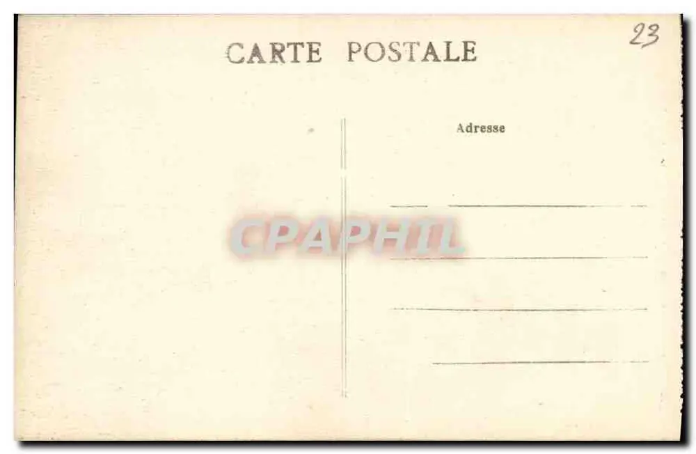 La Souterraine (Creuse) — Velha Porta da Antiga Casa de Detenção — Editor não identificado, n° 13 - Verso