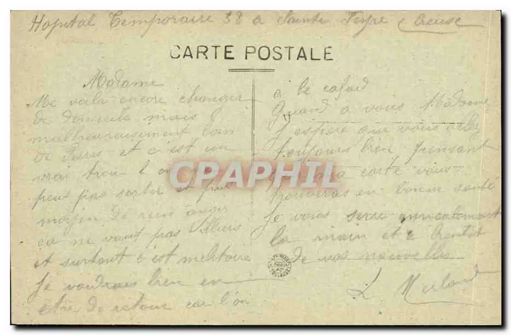 Sainte-Feyre — Vista general — Saatorium de Sainte-Feyre - Reverso
