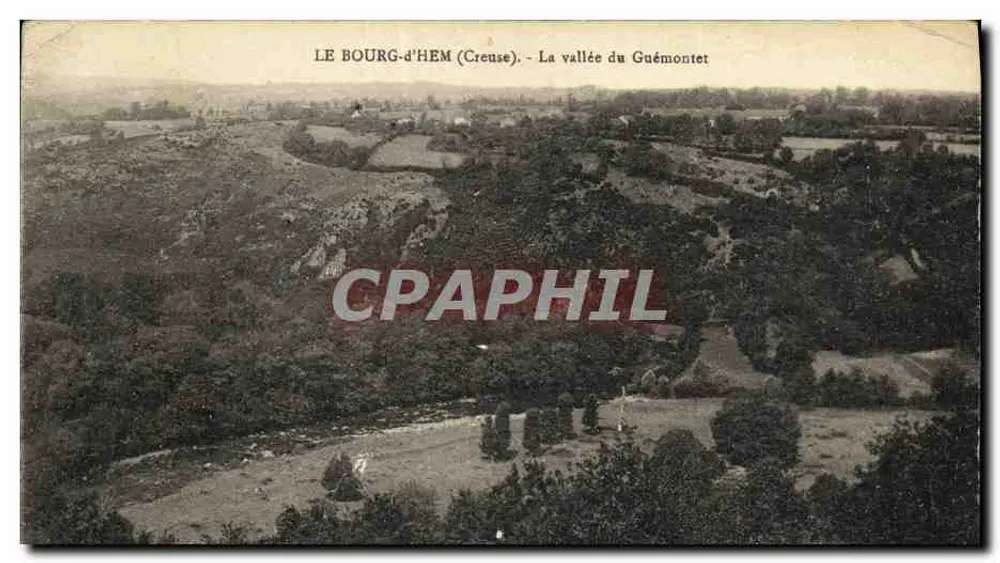LE BOURG-d'HEM (Creuse) — La vallée du Guémontet — éditeur non visible - Anverso