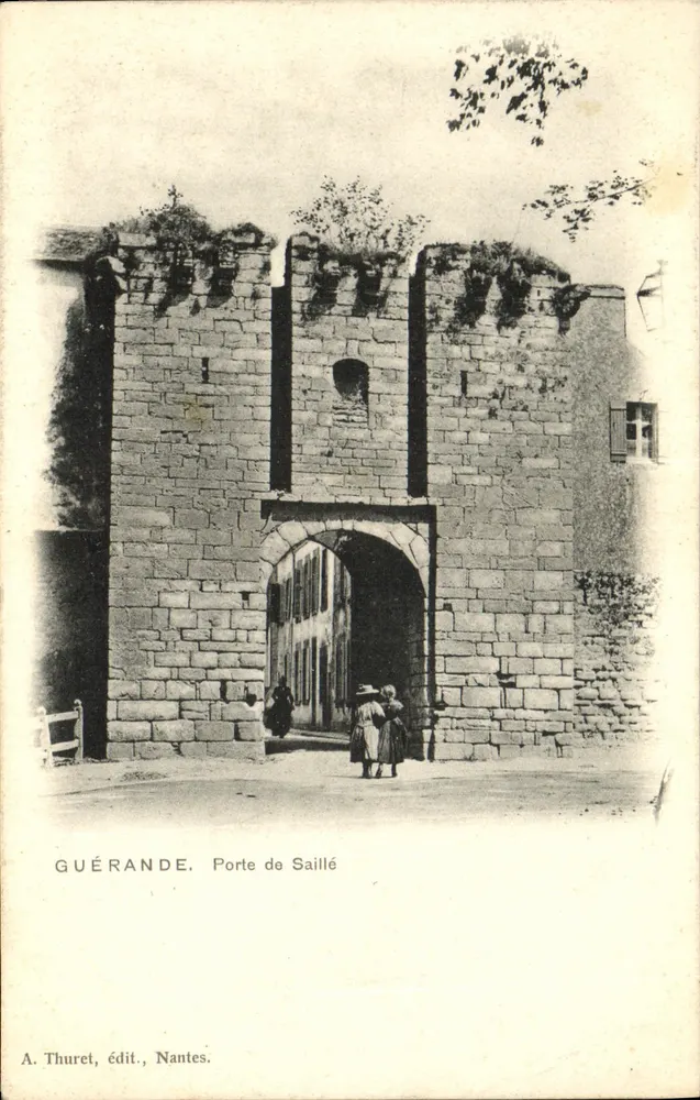 Guérande. Porta de Saillé — A. Thuret, Nantes. - Frente