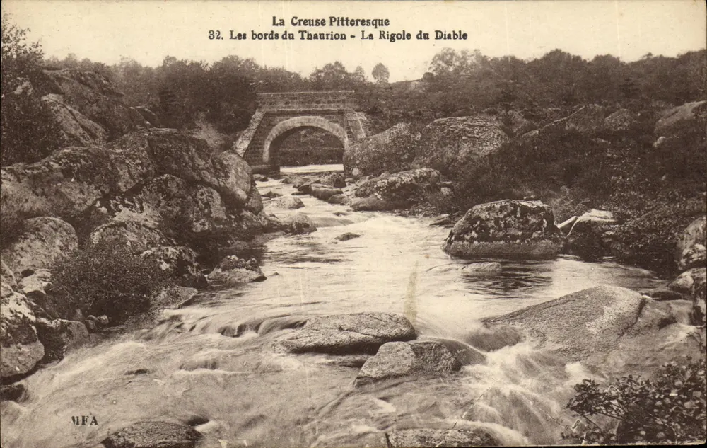 A Creuse Pitteresque — Os bordos do Thaurion - A Rigole do Diabo — VIFA - Frente