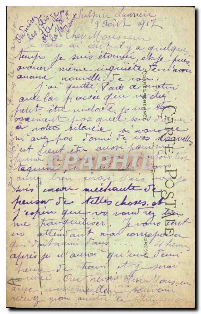 Pittoreske La Creuse — Die Ufer des Thaurion zwischen Vallière und Royère — PM, n°1027 - Rückseite