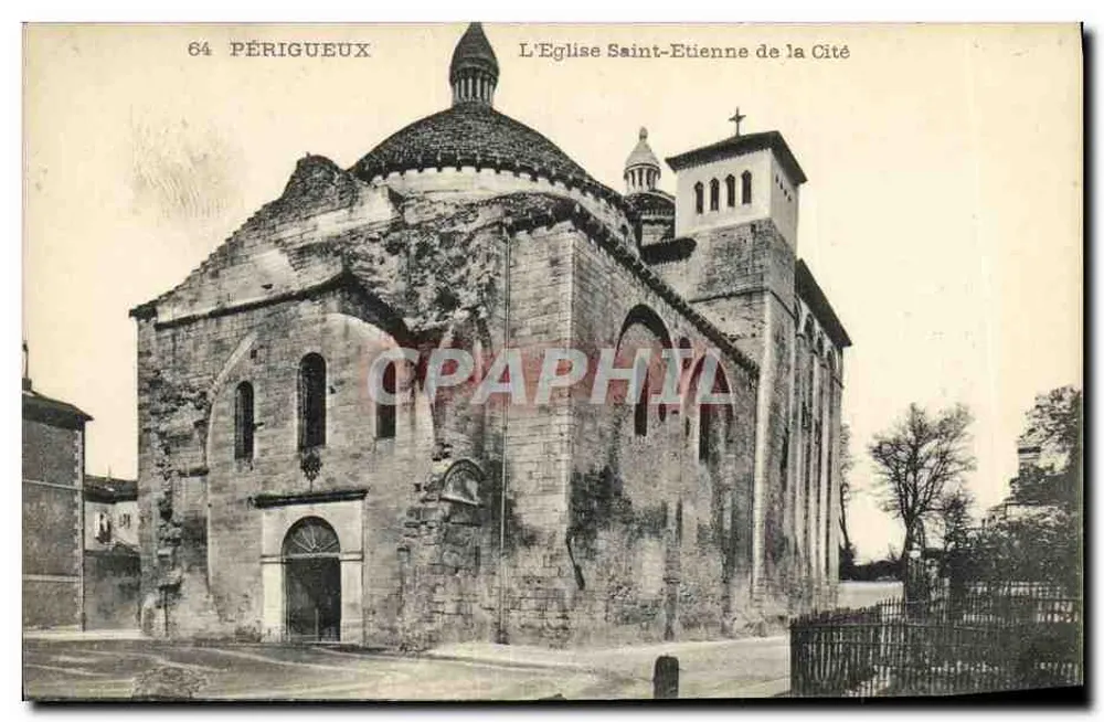 Périgueux — Die Kirche Saint-Étienne der Stadt — unbekannter Verlag, Seriennummer 64 - Vorderseite
