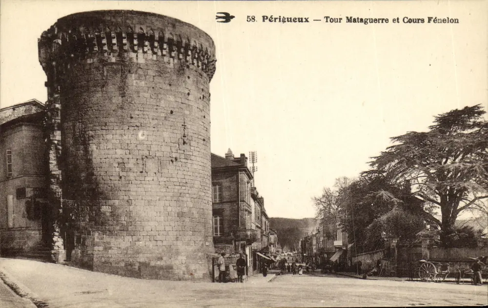 Périgueux — Tour Mataguerre und Cours Fénelon — unbekannter Verlag, n° 58 - Vorderseite