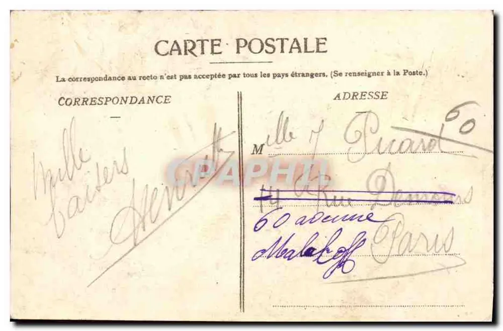 Périgueux — O Liceu — Editor não identificado, n° 50 - Verso