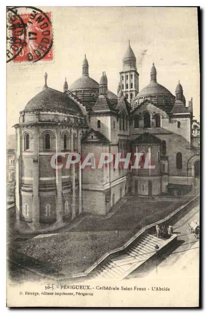 Périgueux - Catedral de São Front - A Abside — O. Donège, editor-imprensa, Périgueux - Frente