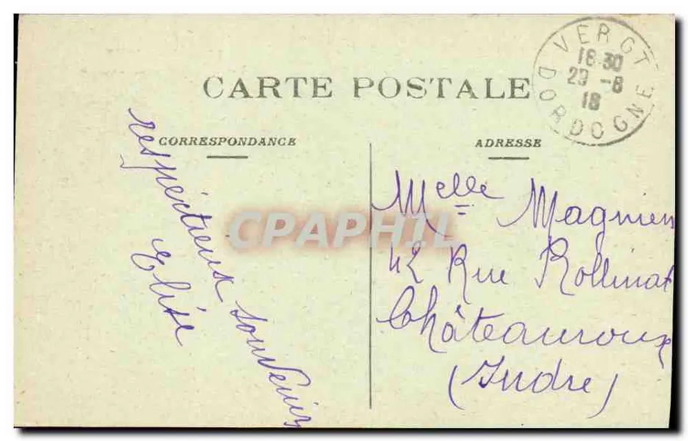 Périgueux — Torre Romana de Vésone — Editor Périgueux, n°23 - Verso