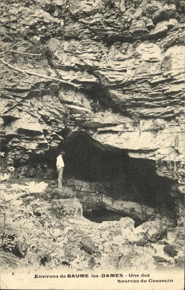 Omgeving van BAUME-les-DAMES — Een van de bronnen van Cusancin - Voorkant