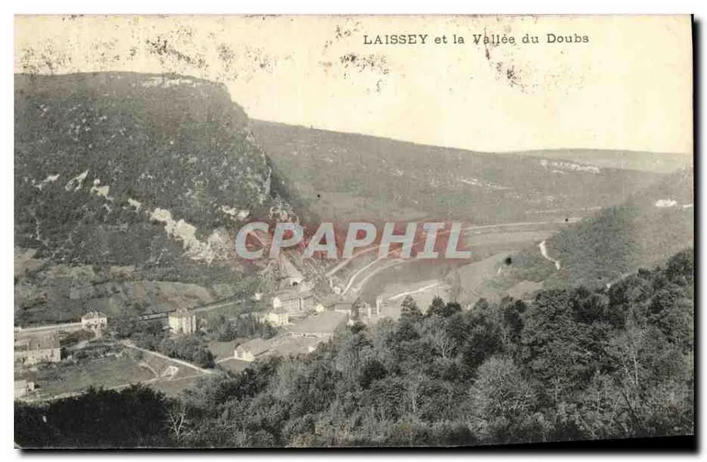 Laissey e a Vale do Doubs — vista panorâmica — editor desconhecido - Frente