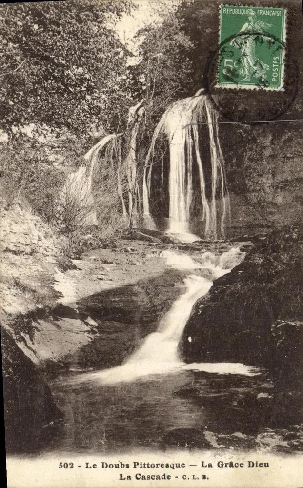 Le Doubs Pittoresque — A Cascata — C.L.B. - Frente