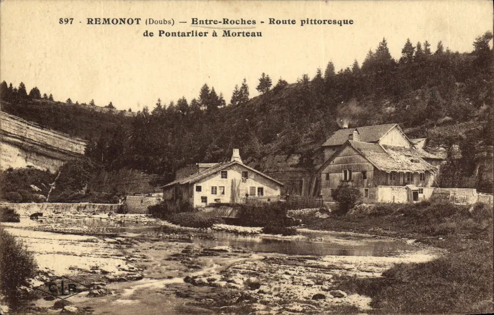 Remonot (Doubs) — Zwischen den Felsen — Bilderhafte Route von Pontarlier nach Morteau - Vorderseite