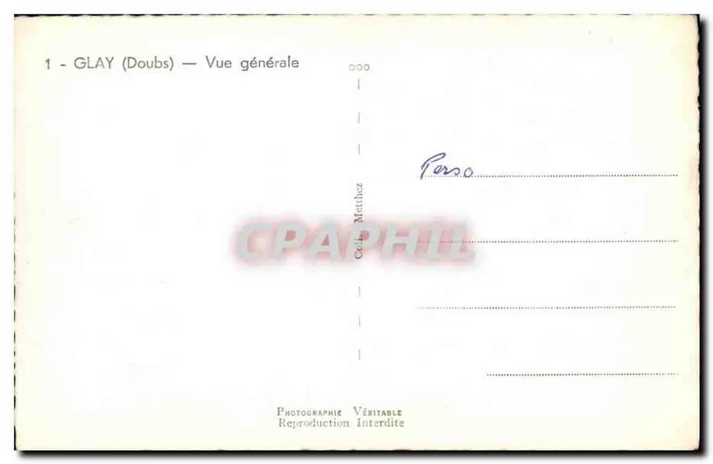 Glay (Doubs) — Vista geral — Celle Mathez - Verso