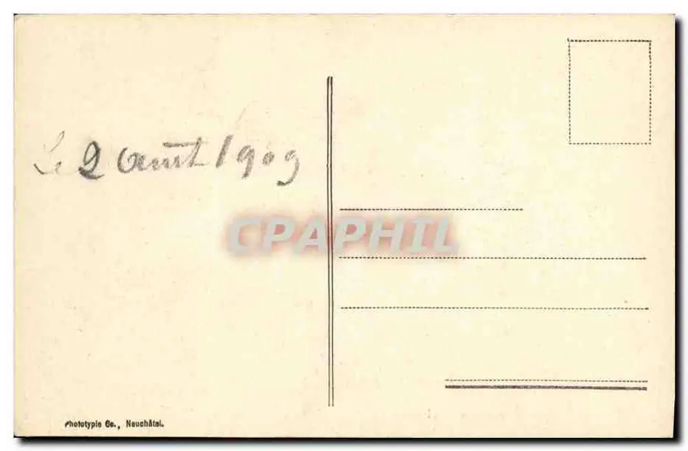 Neuchâtel — Igreja Católica — Phototypie Ge, Neuchâtel, n°37 - Verso