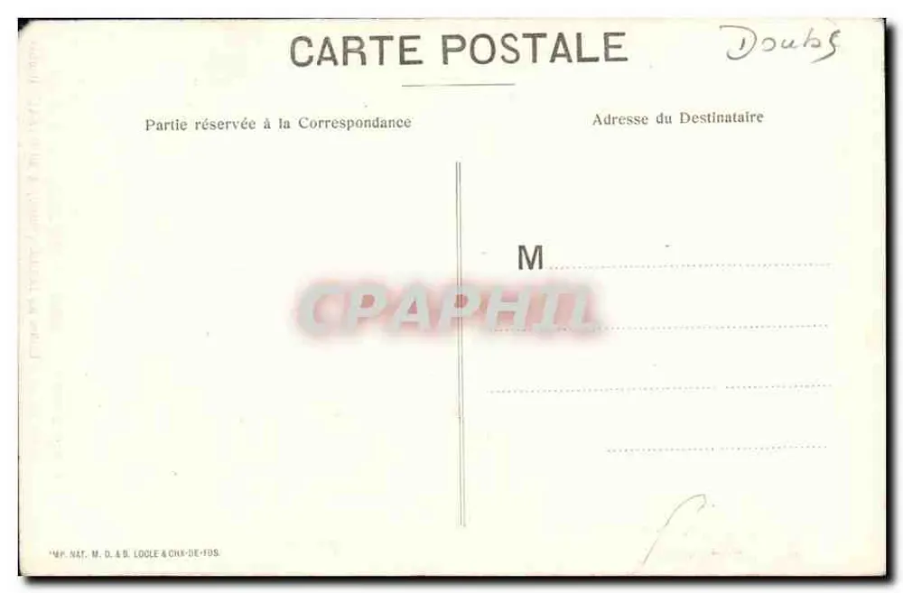 Geschinensee — Vale da Kander — Editores CHOCOLAT KLAUS & Usinas em LOCLE (Suíça) & MORTEAU (Doubs) — Série Alpestre No 129 - Verso