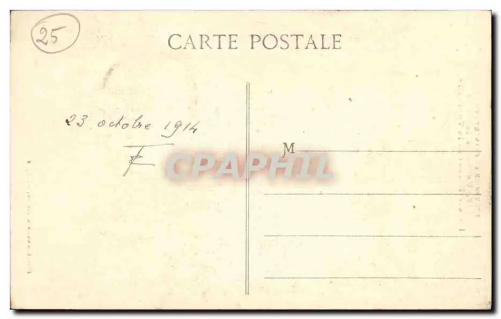 Tal der Loue - Felsen der Tournelle — Ausflug in die Franche-Comté, Nr. 877 — Verlag L. Gandard-Prêtre, Besançon - Rückseite