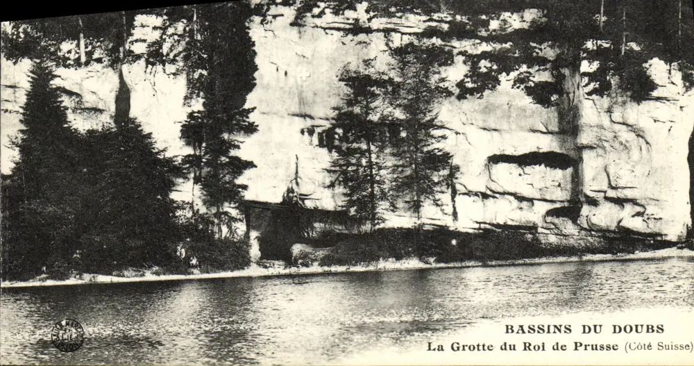 Die Höhle des Königs von Preußen — Basins des Doubs, Schweizer Seite — Verlag unbekannt - Vorderseite