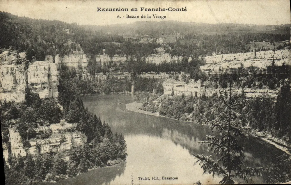 Bassin de la Vierge — Excursie in Franche-Comté — Teulet, uitg., Besançon - Voorkant