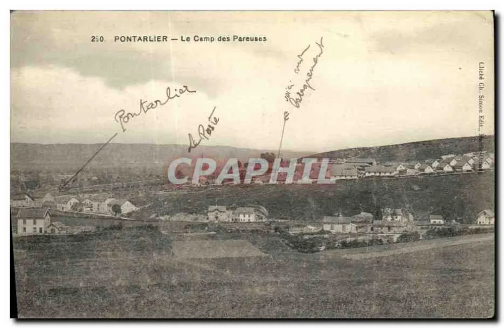 Pontarlier — O Campo das Preguiçosas — Cliché Ch. Simon Edit. - Frente