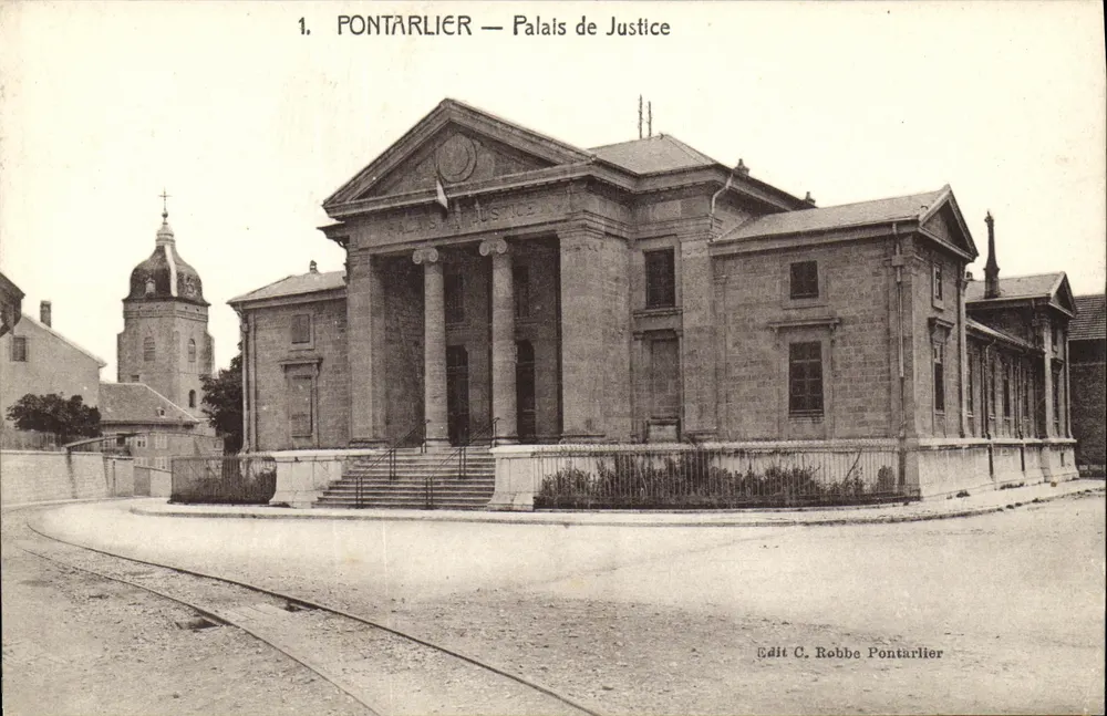 Pontarlier — Palácio de Justiça — Ed. C. Robbe Pontarlier - Frente