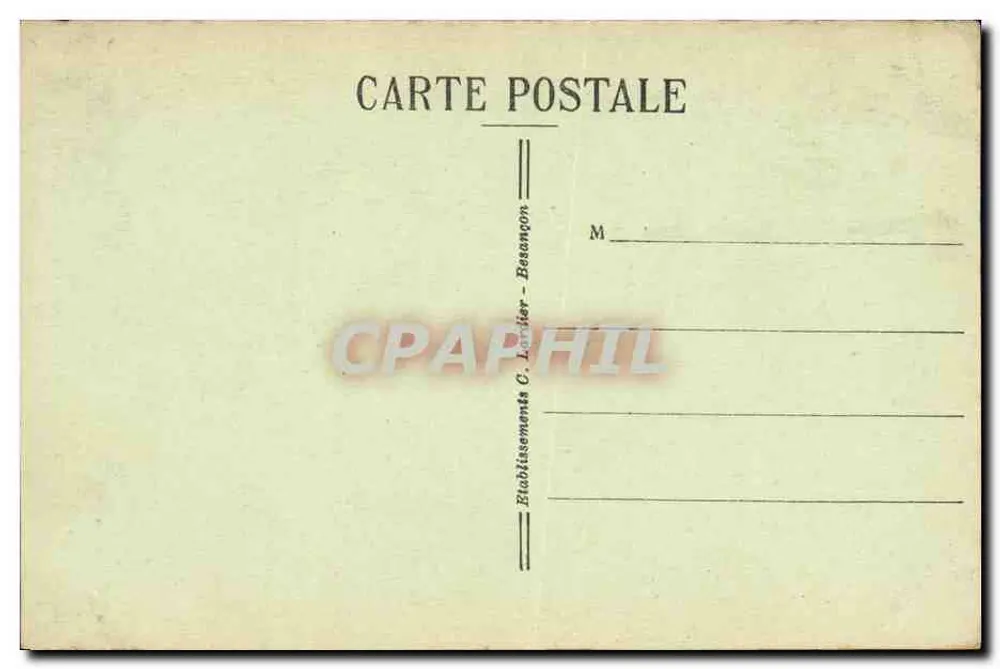 Besançon-les-Bains — Kapelle der Buchen (Innenraum) — Éd. C. Lorlier, n° 282 - Rückseite