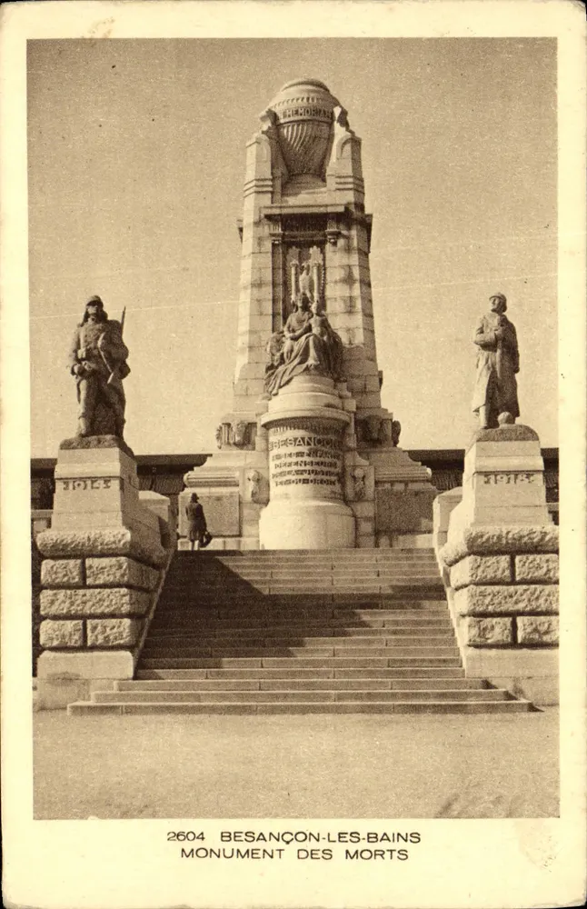 Besançon-les-Bains — Monument des Morts — Verleger Braun & Cie, Nr. 2604 - Vorderseite