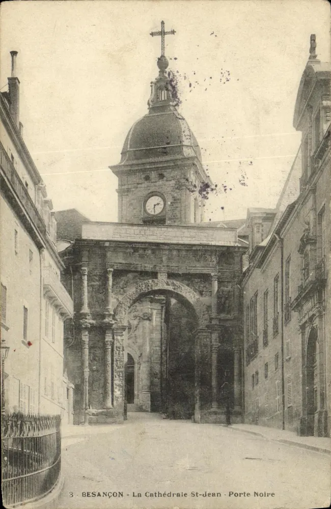 Besançon - Die Kathedrale St-Jean - Schwarze Pforte — unbekannter Verlag, Nr. 3 - Vorderseite