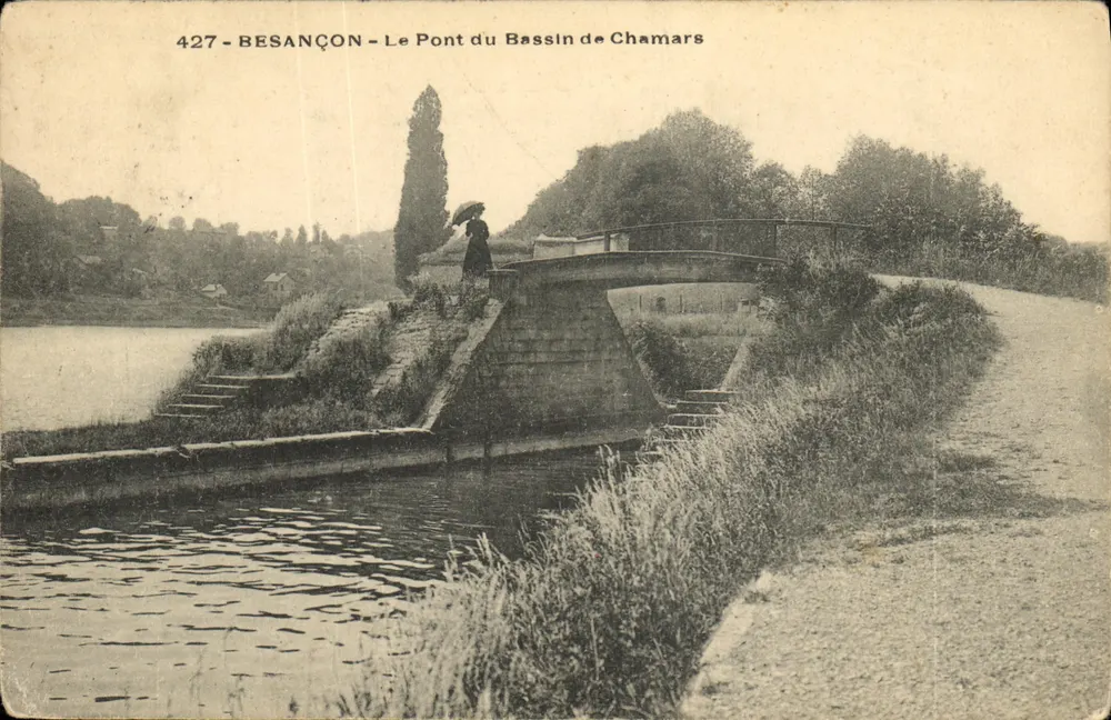 Besançon — Die Brücke über den Chamars-See — Anonymer Verlag, Nr. 427 - Vorderseite