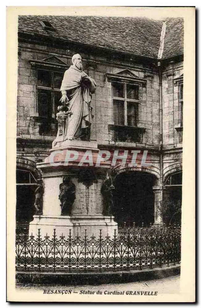 Besançon — Estátua do Cardeal Granvelle - Frente
