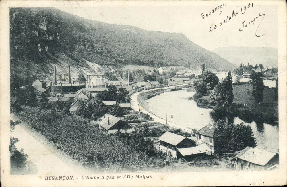 Besançon - Die Gaswerke und Île Malpas — Joisy, Verlag - Vorderseite