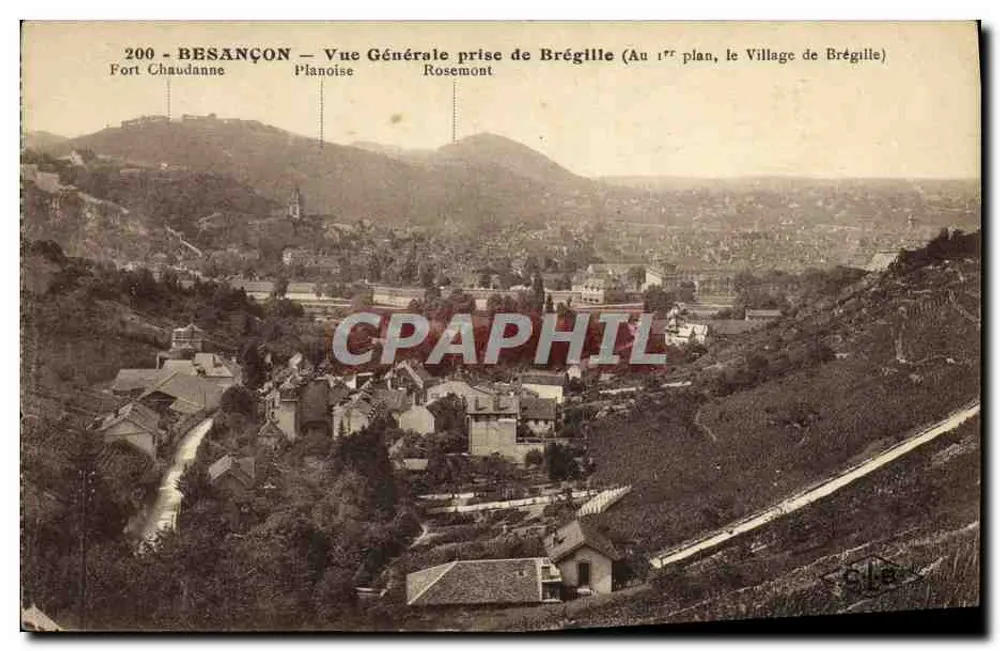 Besançon — Vista Geral tirada de Brégille — Sile - Frente