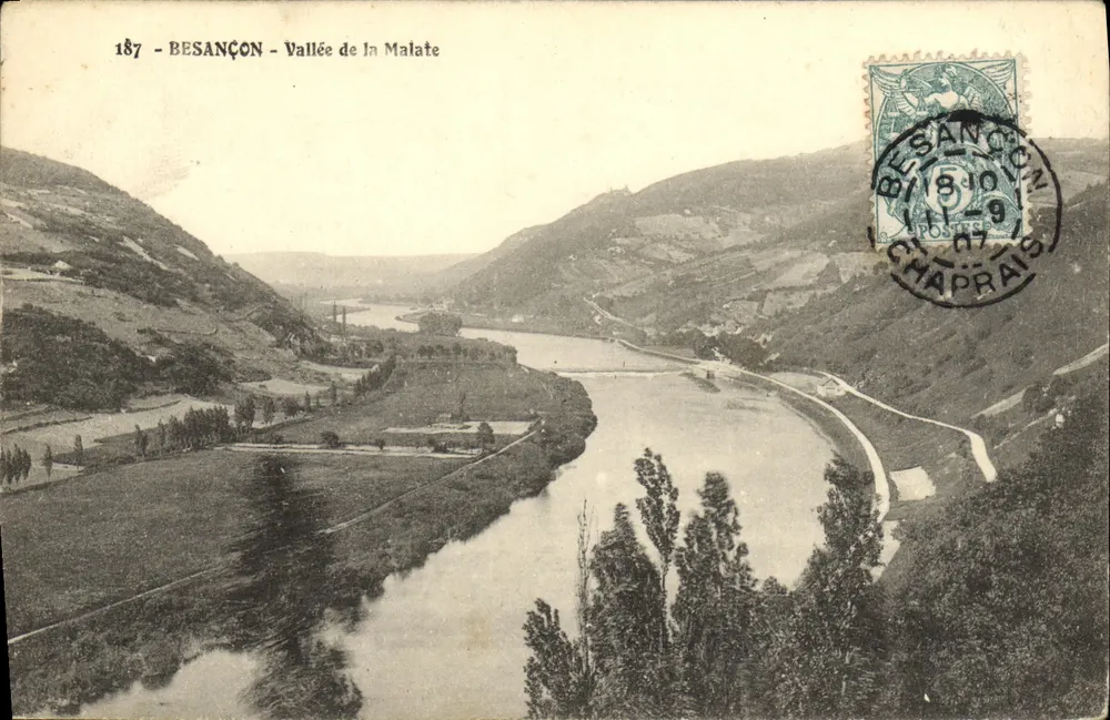 Besançon — Vale da Malate — Editor Besançon Chaprais, n°187 - Frente
