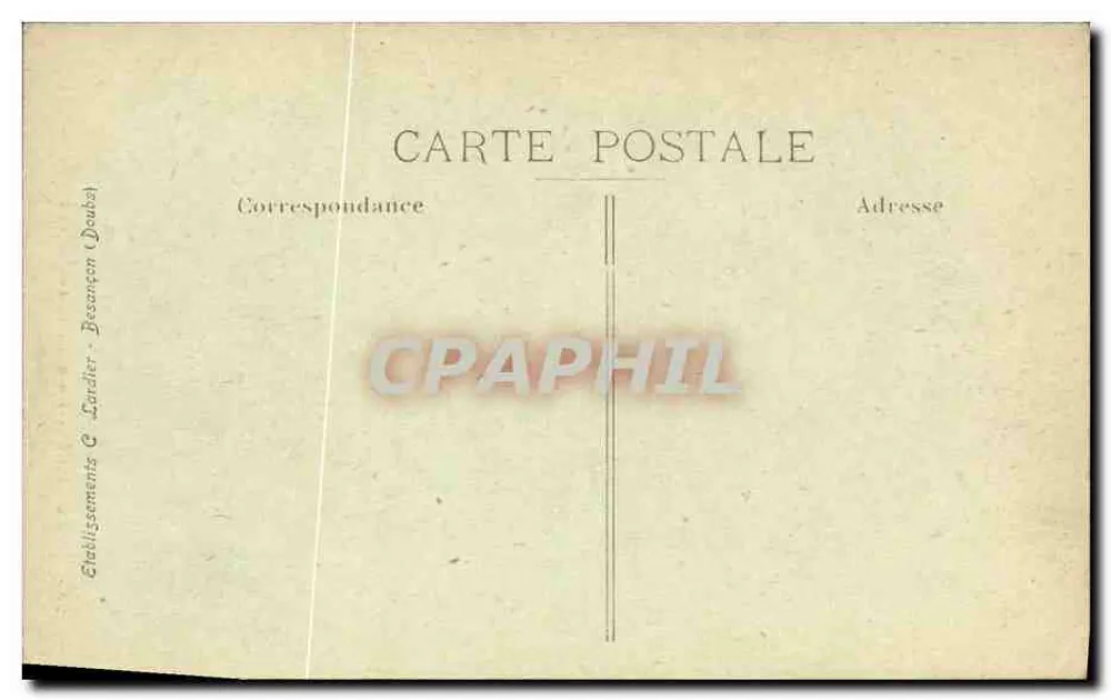 Besançon — Palais Granvelle und Grande-Rue — C.L.B. Nr. 96 - Rückseite