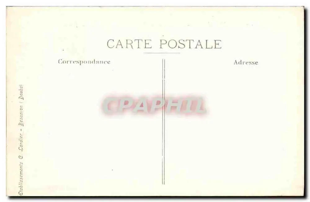Besançon — Allgemeine Ansicht über Saint-Claude und die Chaprais — Verlag G. Lardier - Rückseite