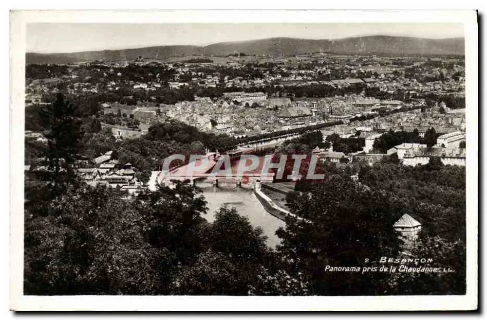 Besançon — Panorama tirado da Chaudanne — L.L. n°2 - Frente