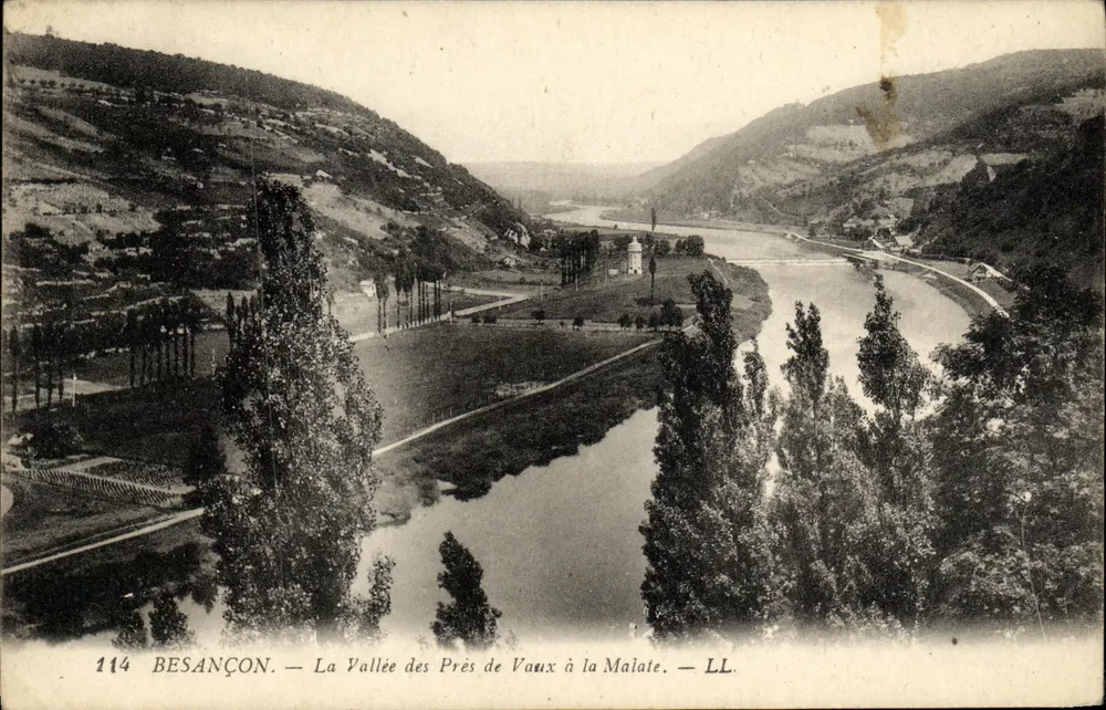 Besançon — Die Tal der Vaux Prairies bis Malate — LL - Vorderseite