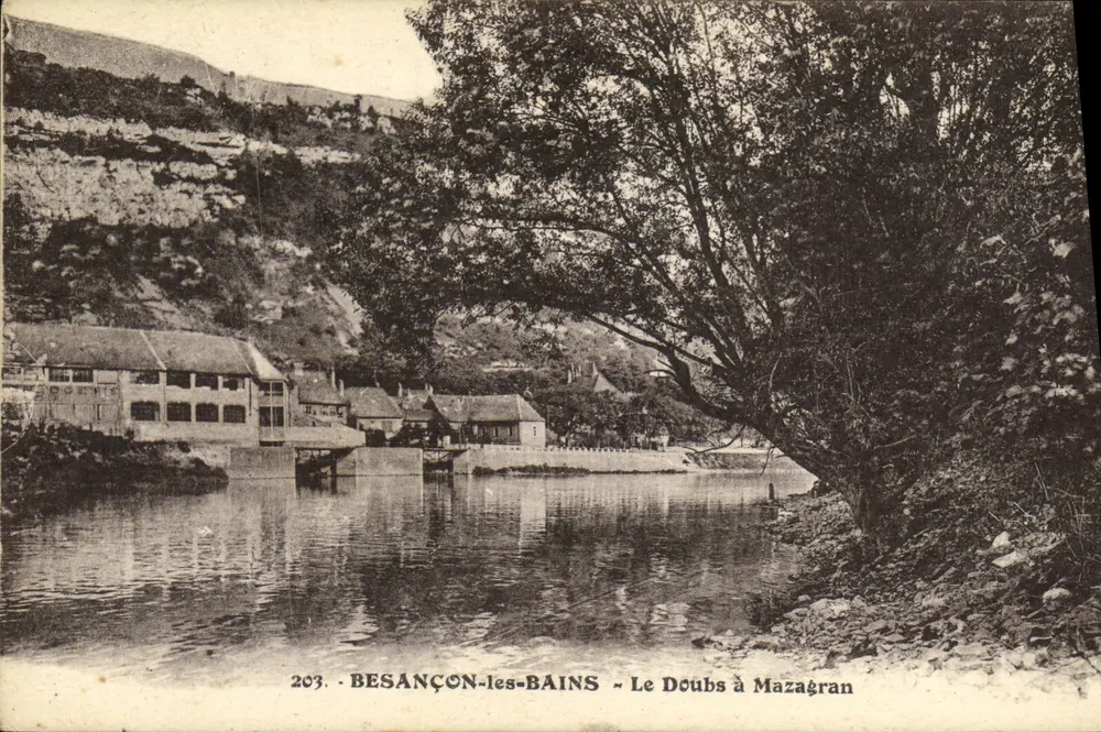 Besançon-les-Bains - O Doubs em Mazagran — Edições C. L. B. - Frente