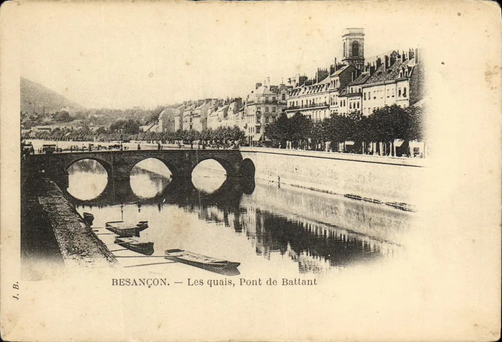 Besançon — Les quais, Pont de Battant — J.B. - Frente