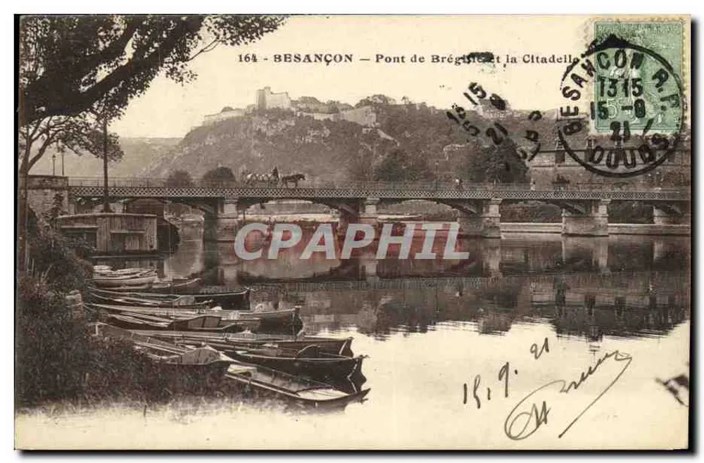 Besançon — Ponte de Brégéce e a Cidadela — n° 164 - Frente