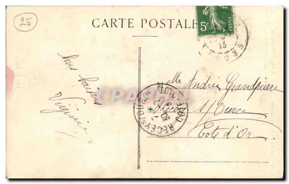 La Chapelle des Buis — Besançon — Editor L. Caillet, n. 496 - Reverso