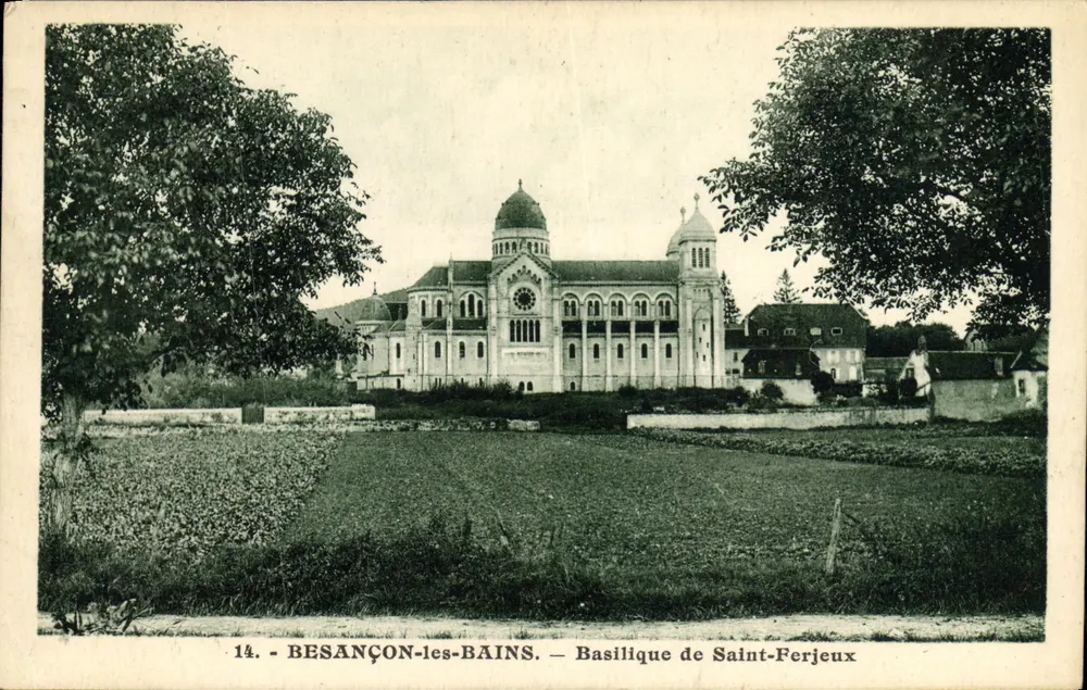 Besançon-les-Bains — Basilique de Saint-Ferjeux — Verlag C. Lardier, Nr. 14 - Vorderseite