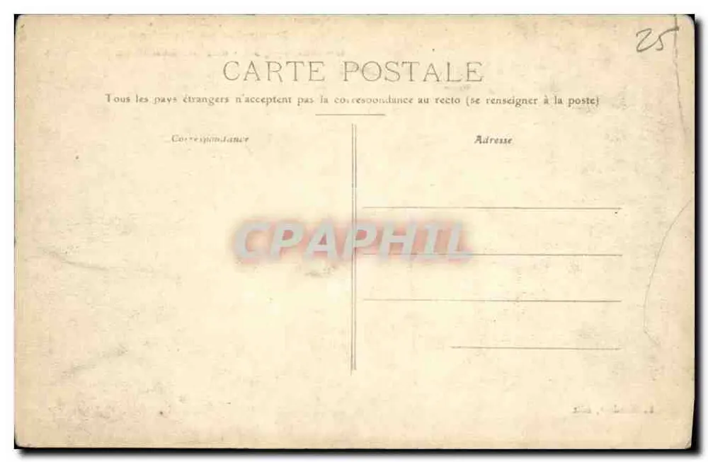 BESANÇON - Sobre o Caminho de Mazagran — Excursão na Franche-Comté — L. Mosdier, editor, n°6 - Verso
