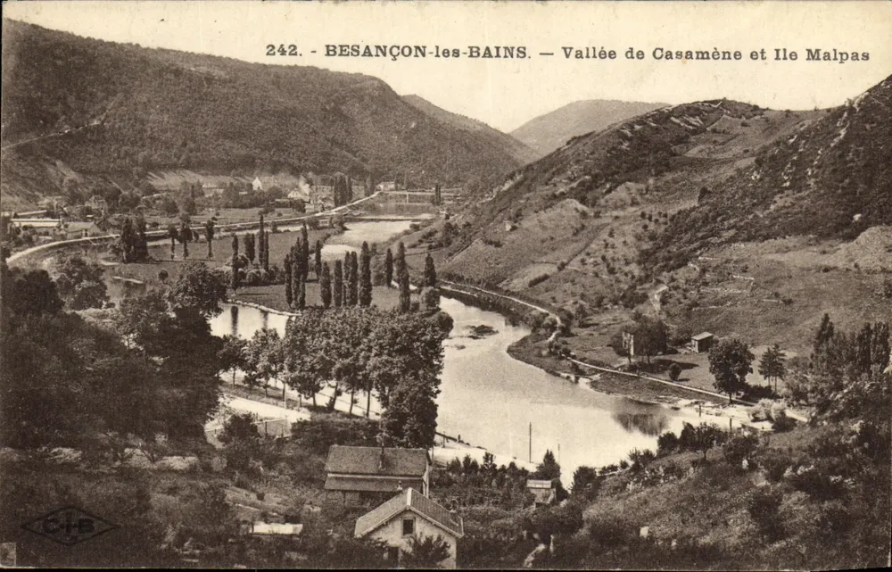 Besançon-les-Bains — Tal von Casamène und Île Malpas — C.H.B. n°242 - Vorderseite