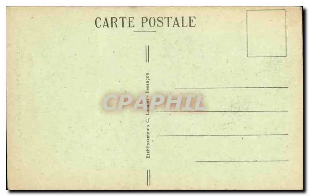 Besançon-les-Bains — Die Kapelle der Buis — Verleger C. Lardier, Nr. 177 - Rückseite