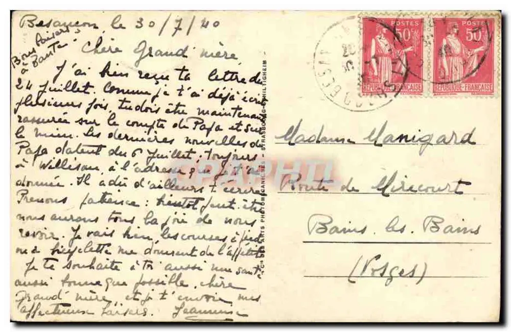 Besançon — A Porta Rivotte — LL 45 - Verso