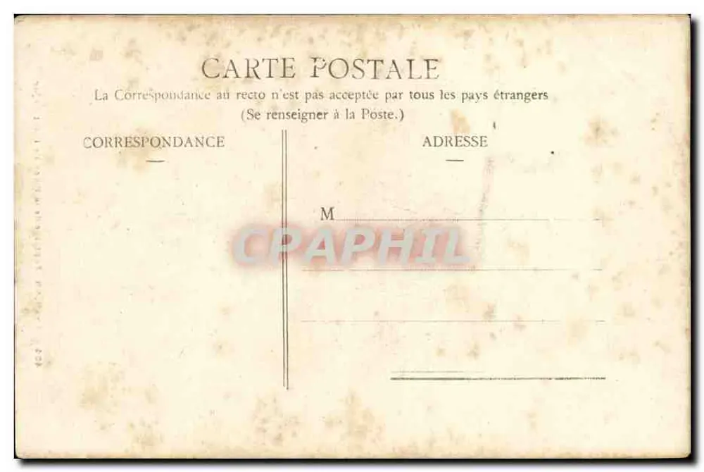 Besançon — Fontäne der Place de l'Etat-Major — unbekannter Verleger, Nr. 494 - Rückseite